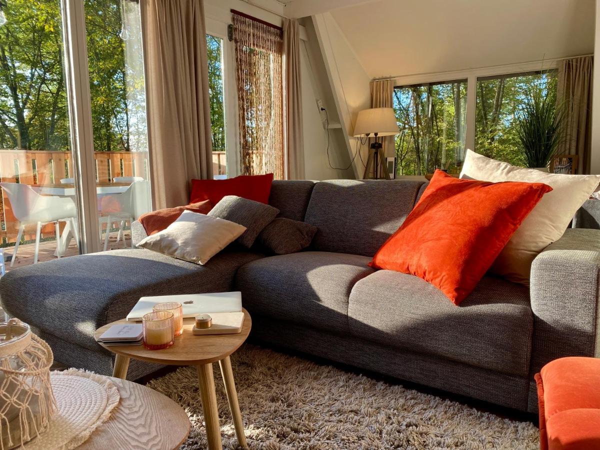 A- Frame Huisje Ardennen Durbuy Bagian luar foto